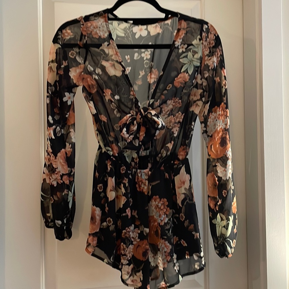 Audrey 3+1 Floral romper